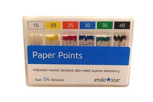 Sączki pap.04 045-80 100szt. ENDOSTAR-DIADENT