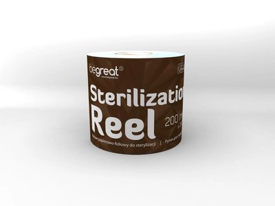 Rękaw do sterylizacji Begreat 200mmx200m papierowo-foliowy zielony