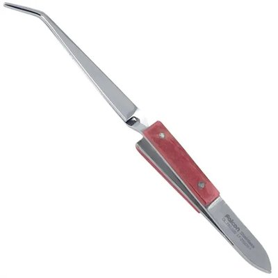 Tweezers soldering angled 160mm