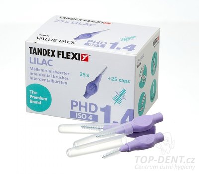 Tandex Flexi mezizubní kartáček 1,4 mm ISO 4 kónické (lila), 25ks