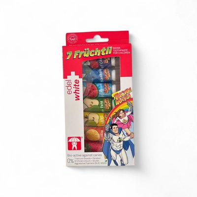Edel+White dětská zubní pasta 7×9,4 ml