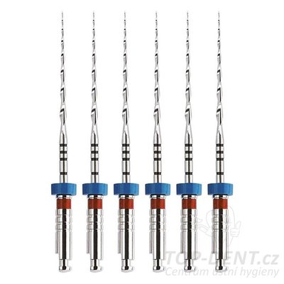 VDW Mtwo NiTi kořenové nástroje ISO 25 (červené) 16/25mm, 6ks