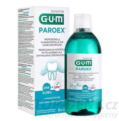 GUM Paroex ústní voda (0,06% CHX), 500ml