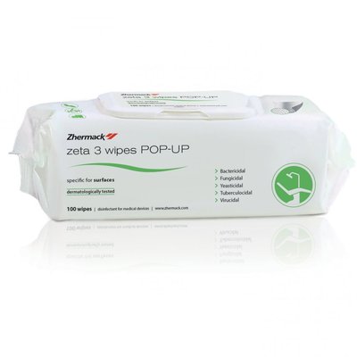 Zhermack Zeta 3 Wipes POP-UP 100ks