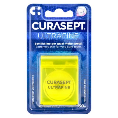 Nić dentystyczna ultracienka niewoskowana 50 m Curasept