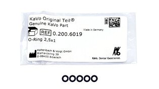 KaVo O-Ring do dyszy piaskarki Prophyflex 3 2,5x1 5szt/op 0.200.6019