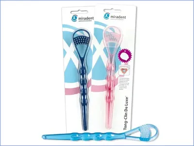 Škrabka na jazyk TONG - modrá