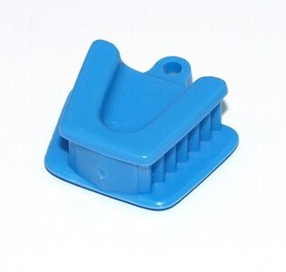 Pol-Intech rozwieracz szczękowy silikonowy średni niebieski (bloczek nagryzowy) 3,5x4cm