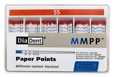 Papírové čepy DiaDent 2% 055