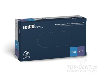 Zarys easyCARE vyšetřovací nitrilové rukavice XL (9-10) modré, 100ks