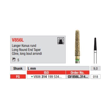 Diamant FG Diacut MLT GV856L.018 (5ks/bal)