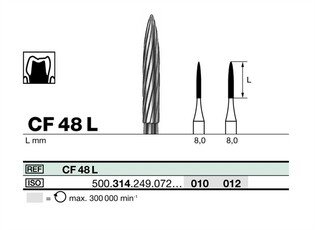 FINIRY węglik spiekany D+Z CF48L.314.012 torpeda długa