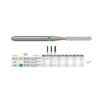Diamant - dlouhé torpédo FG M 012 (6ks)