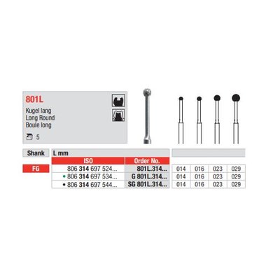 Diamant FG 801L.016G (5ks/bal)