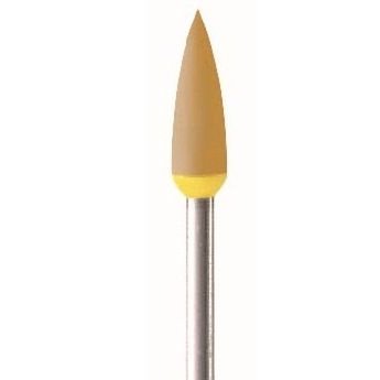 HS-CAD/CAM diamantový nástroj, plamínek, jemný, hnědozlatý, 1ks