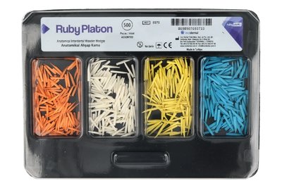 RubyPlaton Kliny drewniane 500 szt. RubyDent