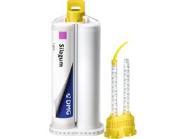 Silagum Light - Packung 2 x 50 ml Doppelkartusche, 12 Automix-Tips, 12 Intraoral-Tips