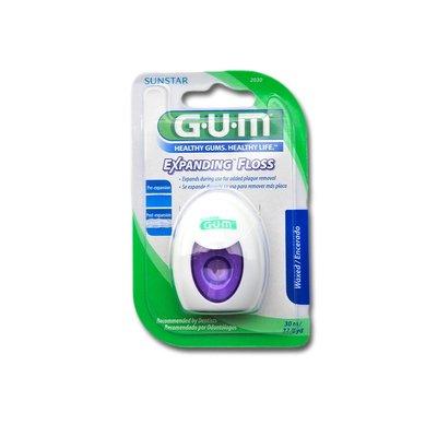 GUM Expanding zubní nit voskovaná s mentolem - 30 m
