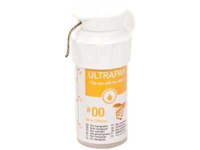 Ultrapak CleanCut - retrakční vlákno, č.00 tmavě žluté