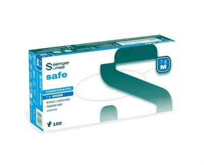 Rukavice Sempermed Safe Nitril modré vel.L 100ks