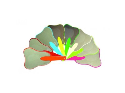 Zrcátko ve tvaru zubu, modré