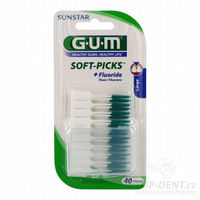 GUM Soft Picks Large mezizubní kartáčky, 40ks