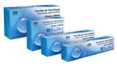 Primadent Sterilizačné vrecká, 57 x 100 mm, 200 ks