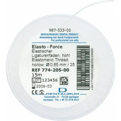 Rurka ligaturowa elast.Elasto-Force transp. 0,65mm (15m)