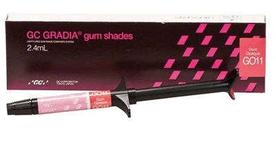 GC GRADIA GUM, Opaque, Syringe with 2.4ml solution, GO-12, EEP