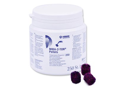 Mira-2-Ton – peletky pro indikaci zubního plaku (250 ks)