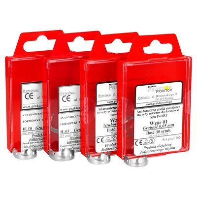 Paski tłoczone Praktor IVORY 0,05 mm 30 szt. - 01