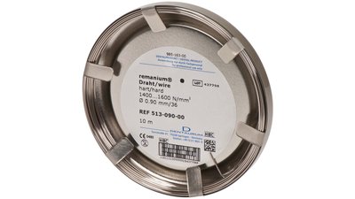 remanium® Draht - Laborrolle rund, federhart, Ø 0,40 mm