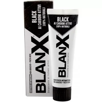 Pasta BLANX Black 75ml. Aktywny węgiel 75ml
