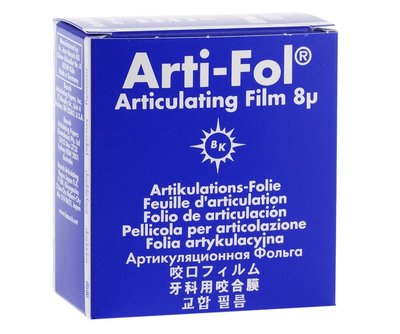 Folia artykulacyjna dwustronna 8µ niebieska 20 m BK 27 Bausch