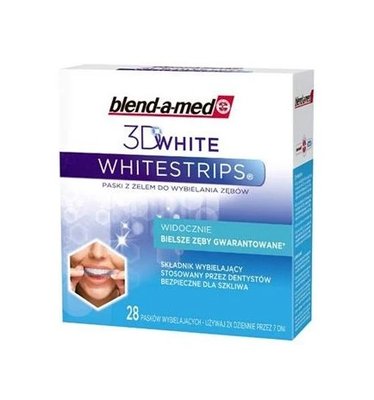 Blend-a-med Whitestrips 3D White bělící zubní pásky 28 ks