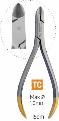 Kleště štípací max. průměr 1,0mm, 15cm TC