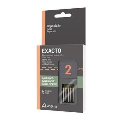 Exacto-wkłady Translucid z włókna szklanego 2 żółte Angelus 5szt