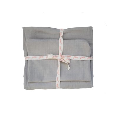 Kikadu mušelínové povlečení, šedá