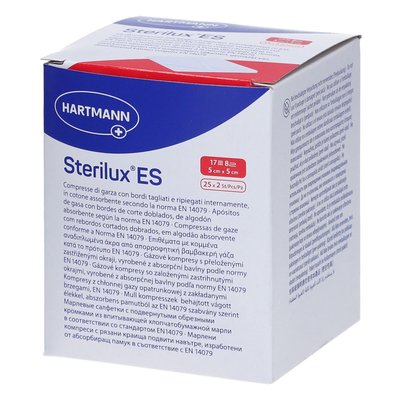 Gáza kompresy Sterilux ES sterilní 5x5 cm - 5x5 cm
