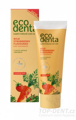 Ecodenta dětská zubní pasta s vůní lesních jahod, 75ml