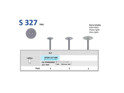 Disk ze sintrovaných diamantů - oboustranně sypaný, SFGM327, průměr 0,8cm, zrnitost normal