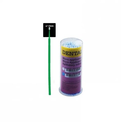 DENTALINE microbrush green fine ø 1.5mm 100ks