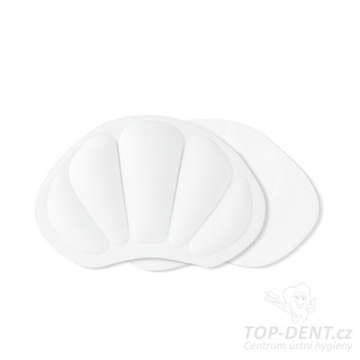 Výstelky do bot za patu (bílé), 2 ks