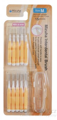 Mizuha mezizubní kartáčky M 1,20 mm (oranžová),15 ks