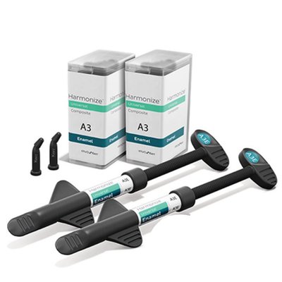 Harmonize SETY - JumboKit Striekačok 8x4g (1xA2 Dentin. 1xA3 Dentin. 1xA4 Dentin. 1x A2 Enamel. 1x A3 Enamel. 1x Insisal Amber. 1x Incisal Clear. 1x Incisal Grey)