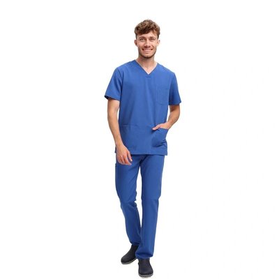 Pánské kalhoty, Elegant stretch, tmavě modré - XL