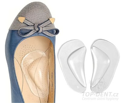 Gelové vložky do bot malé na podporu klenby, 2 ks