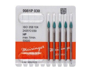 Meisinger gumka do metali stożek mały c.zielony 9981P.104.030 polerowanie pośrednie