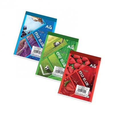 Blok poznámkový A6 recykl., 50 listů