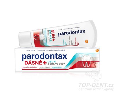 Parodontax Gum+Breath & Sensitivity zubní pasta, 75ml